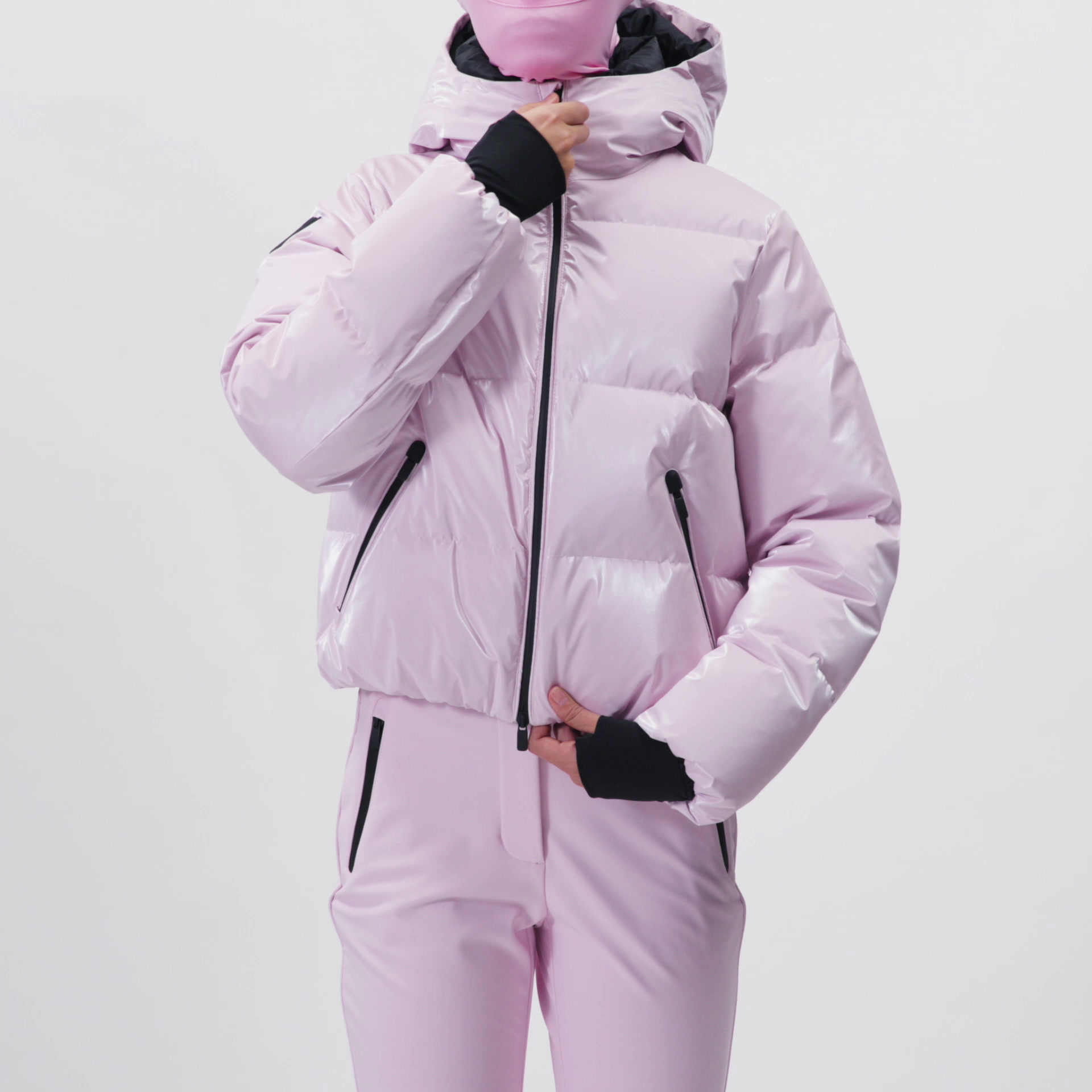 80% DOWN 20% FEATHER WATER RESISTANT WINDPROOF PUFFER ANORAK RECCO