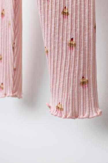 LEGGING IMPRIMÉ CUPCAKES - Rose de Zara - Image 3