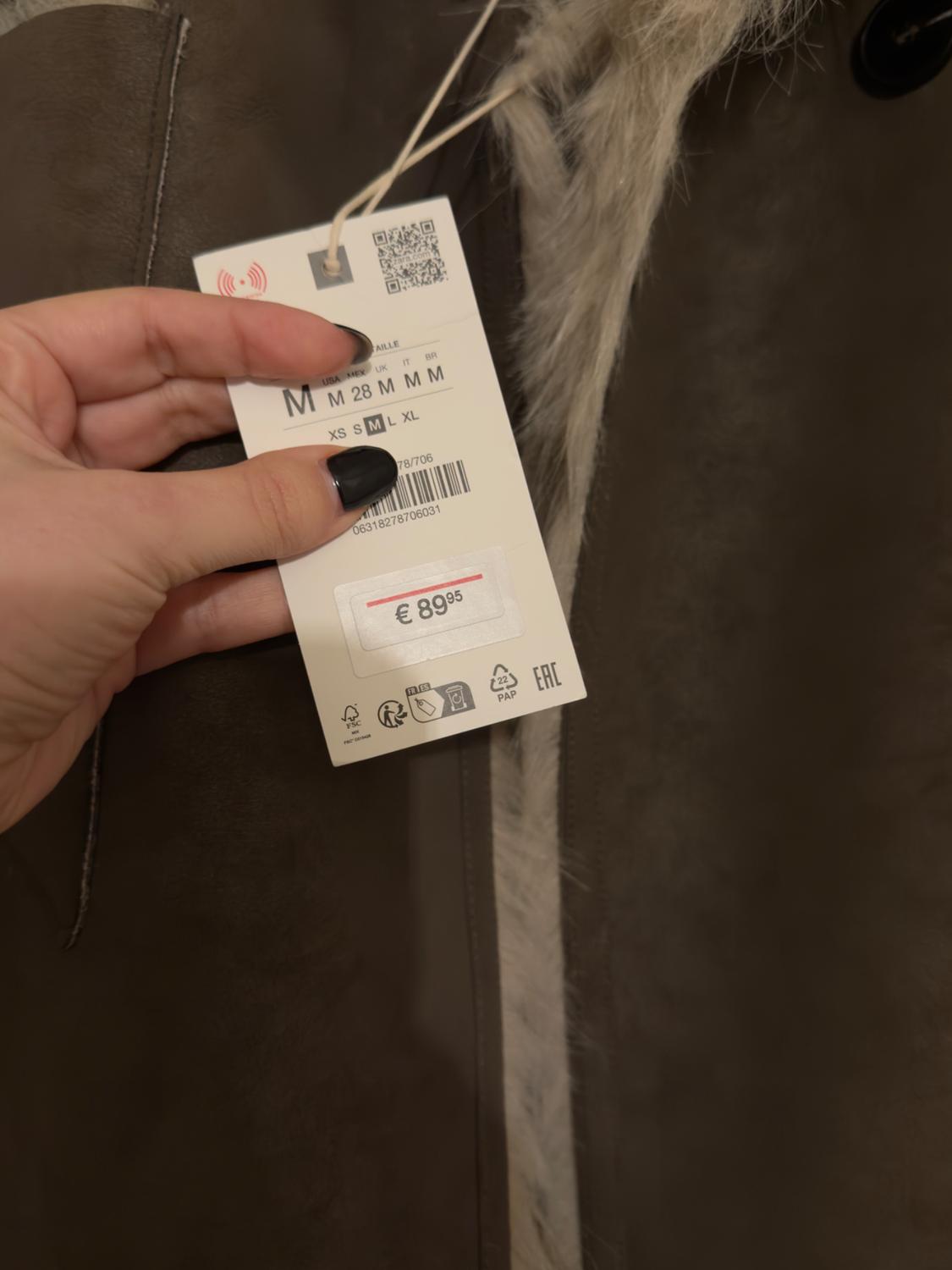 REVERSIBLE DOUBLE-FACED FAUX FUR COAT - Image 3