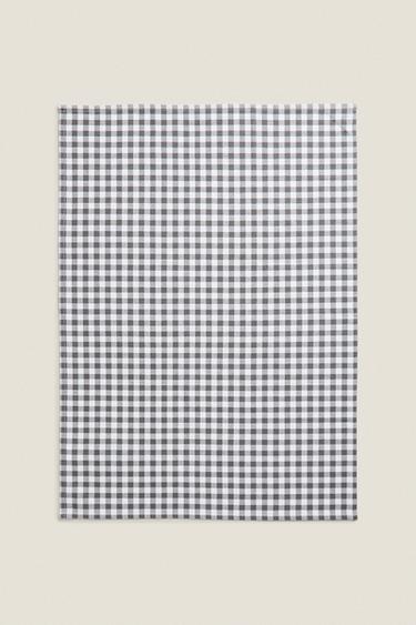 DYED THREAD TEA TOWEL (PACK OF 3) - Grey by Zara - Image 2