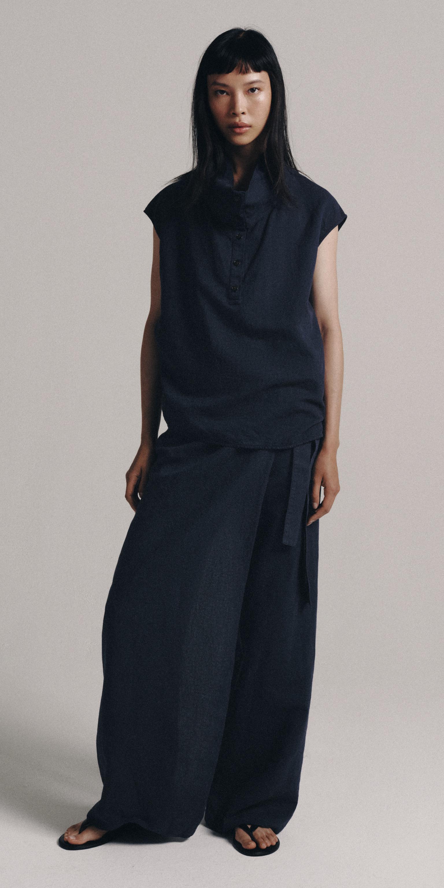 Zara ZW COLLECTION KETEN PAREO PANTOLON görsel 4