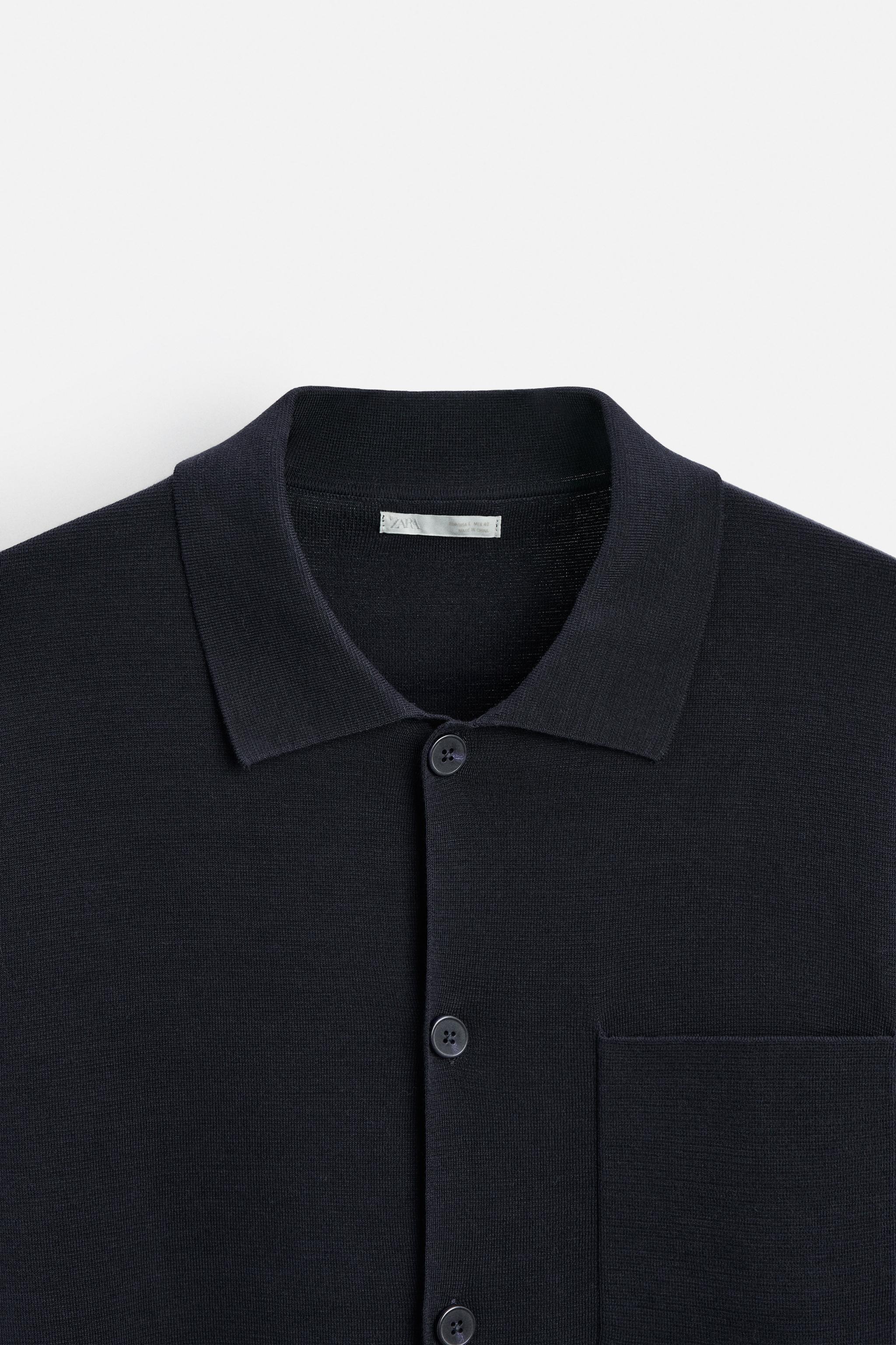 POCKETED COTTON CARDIGAN - Black | ZARA United States POCKETED COTTON CARDIGAN - Black | ZARA United States
