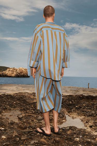 LIMITED EDITION STRIPED SHIRT - Blue / Green by Zara - Image 2
