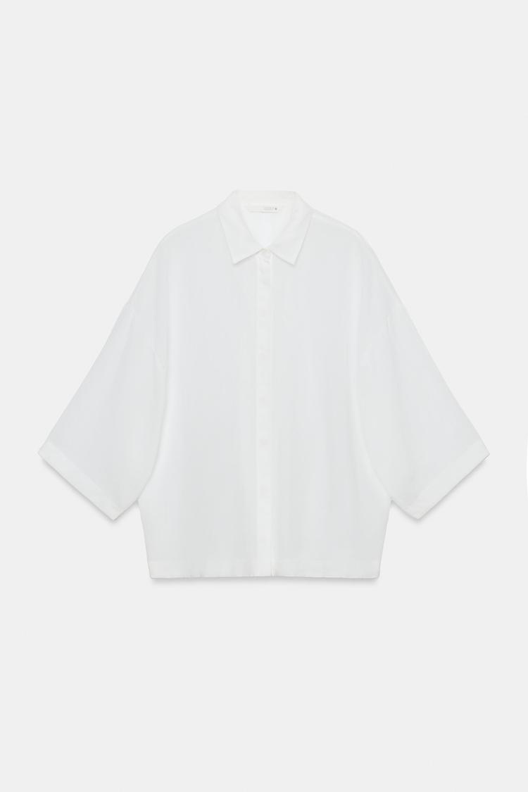 Camisa fluida de corte oversize de la colección ZW 4