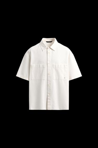 WASHED PRINT SHIRT - White by Zara - Image 0