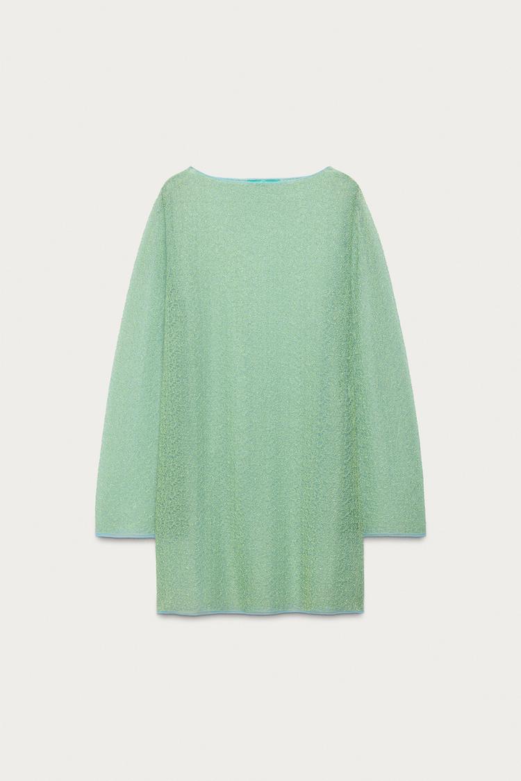 VESTIDO DE PUNTO SEMITRANSPARENTE MARISA BERENSON X ZARA 2