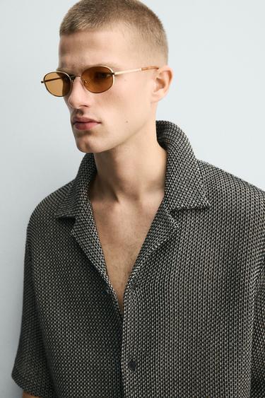 CHEMISE STRUCTURÉE RELAXED FIT - Noir de Zara - Image 5