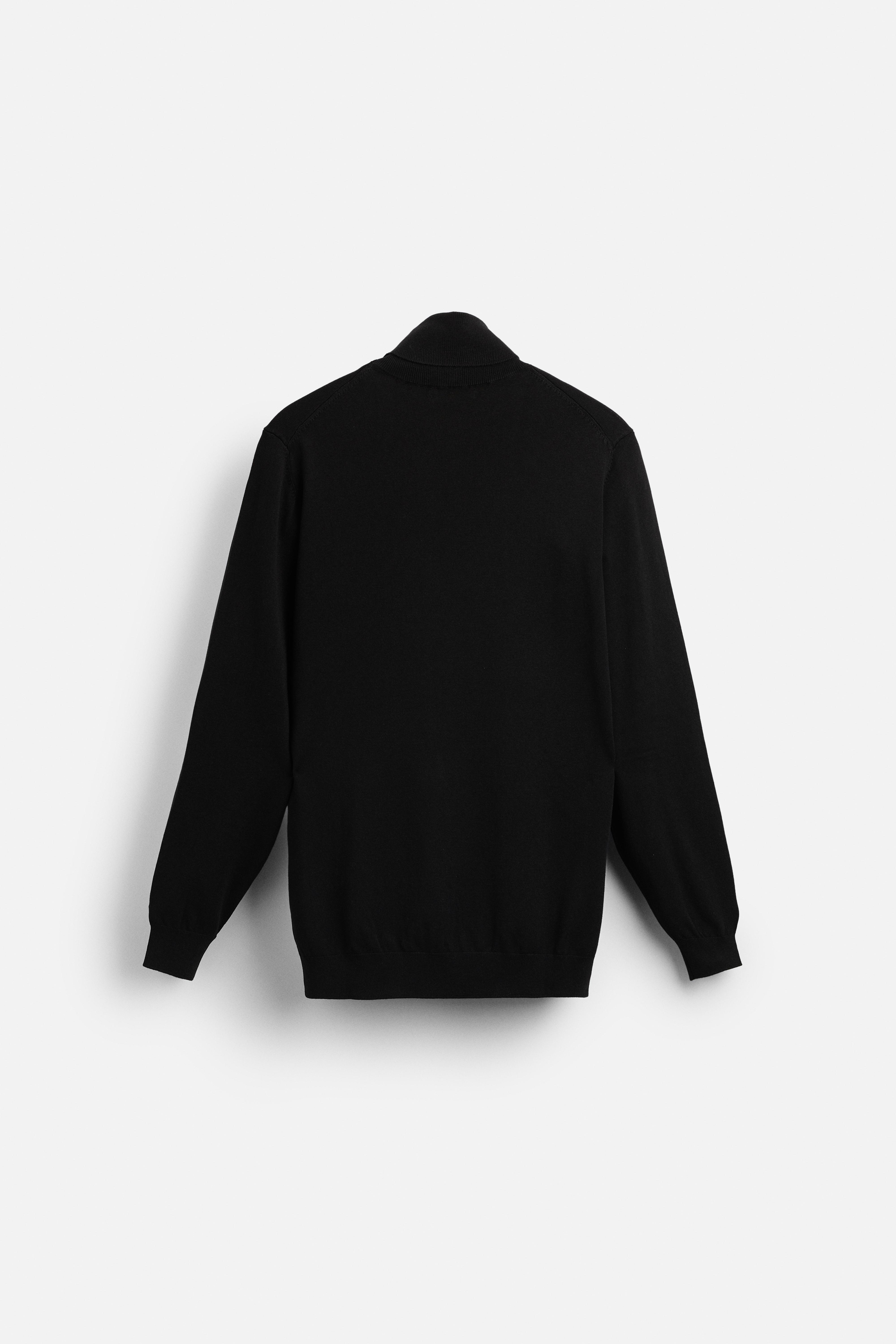 VISCOSE BLEND SWEATER Black ZARA Australia - Main Image