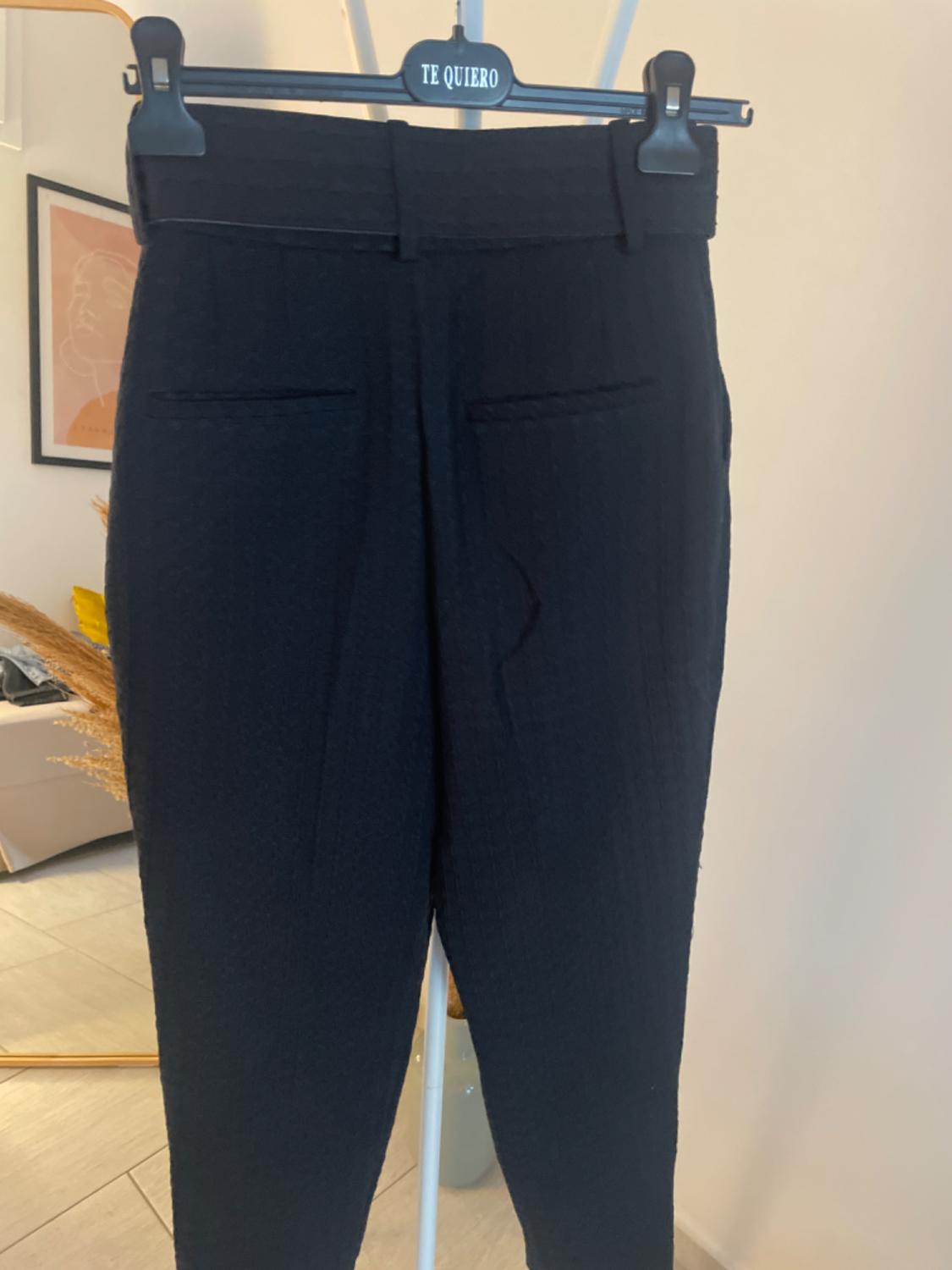 JACQUARD TROUSERS WITH BELT - Image 3