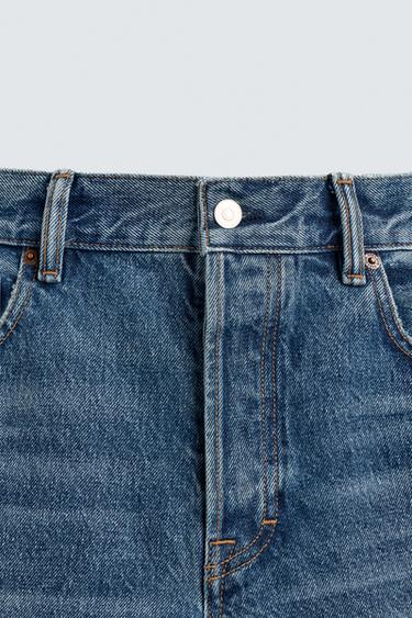 STRAIGHT-LEG JEANS - Mid-blue by Zara - Image 9