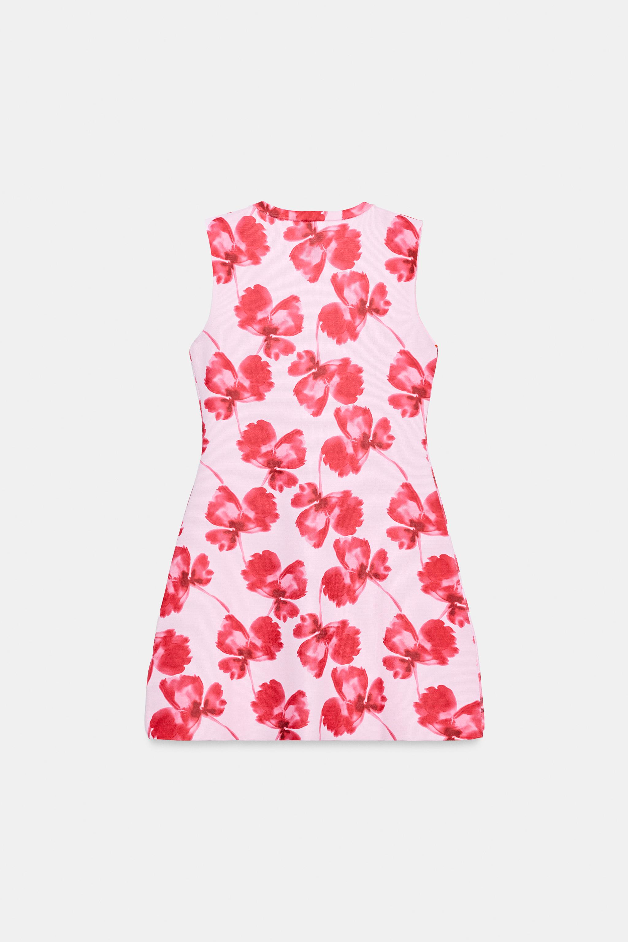 zara floral jacquard knit dress Zara - Crochet Knit Combination Dress - Ecru - 2 Years (36,2 Inches)