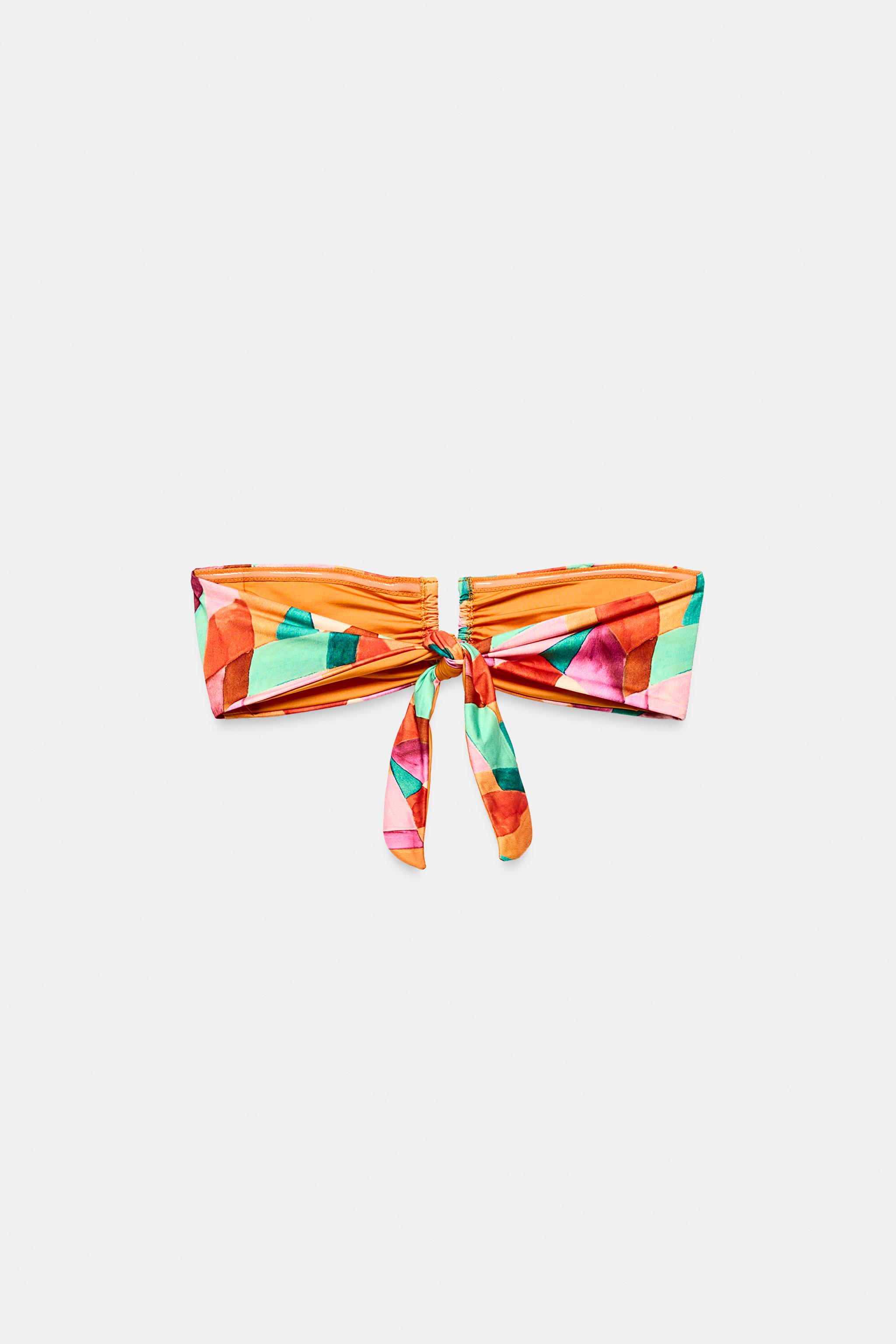 Верх бикини PRINTED, бандо — Zara — фото 7