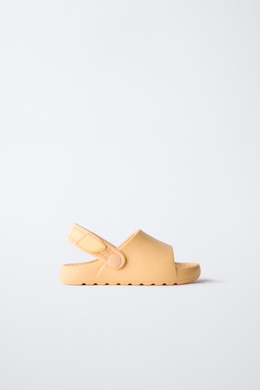 RUBBERISED SLIDERS - Yellow by Zara - Image 0