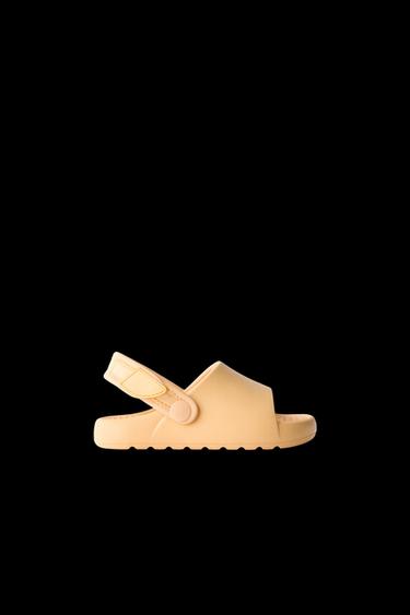 GUMMIERTE PANTOLETTE - Gelb von Zara