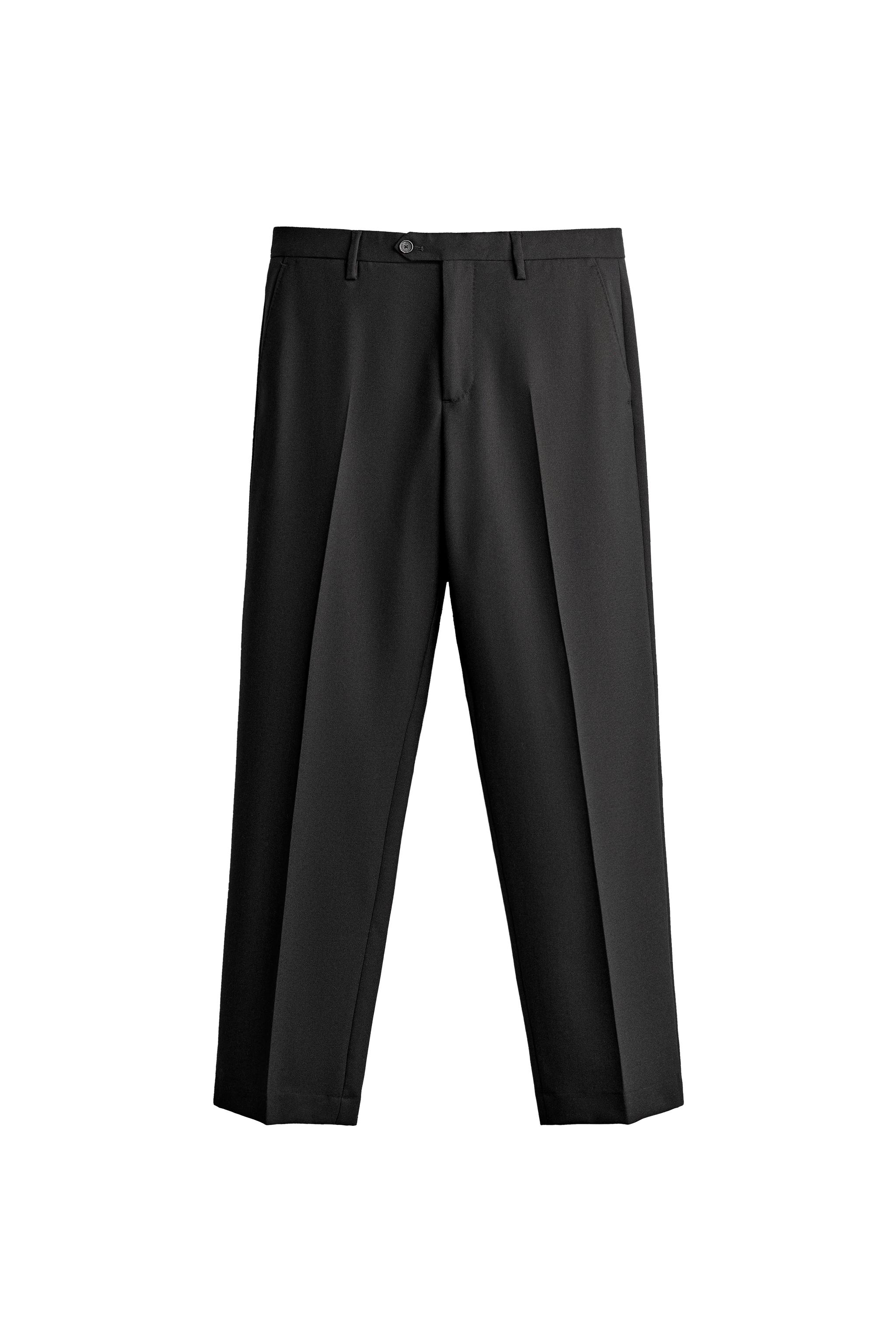 100% WOOL SUIT PANTS - Black | ZARA United States