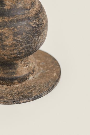 TALL IRON CANDLEHOLDER - Black by Zara - Image 2