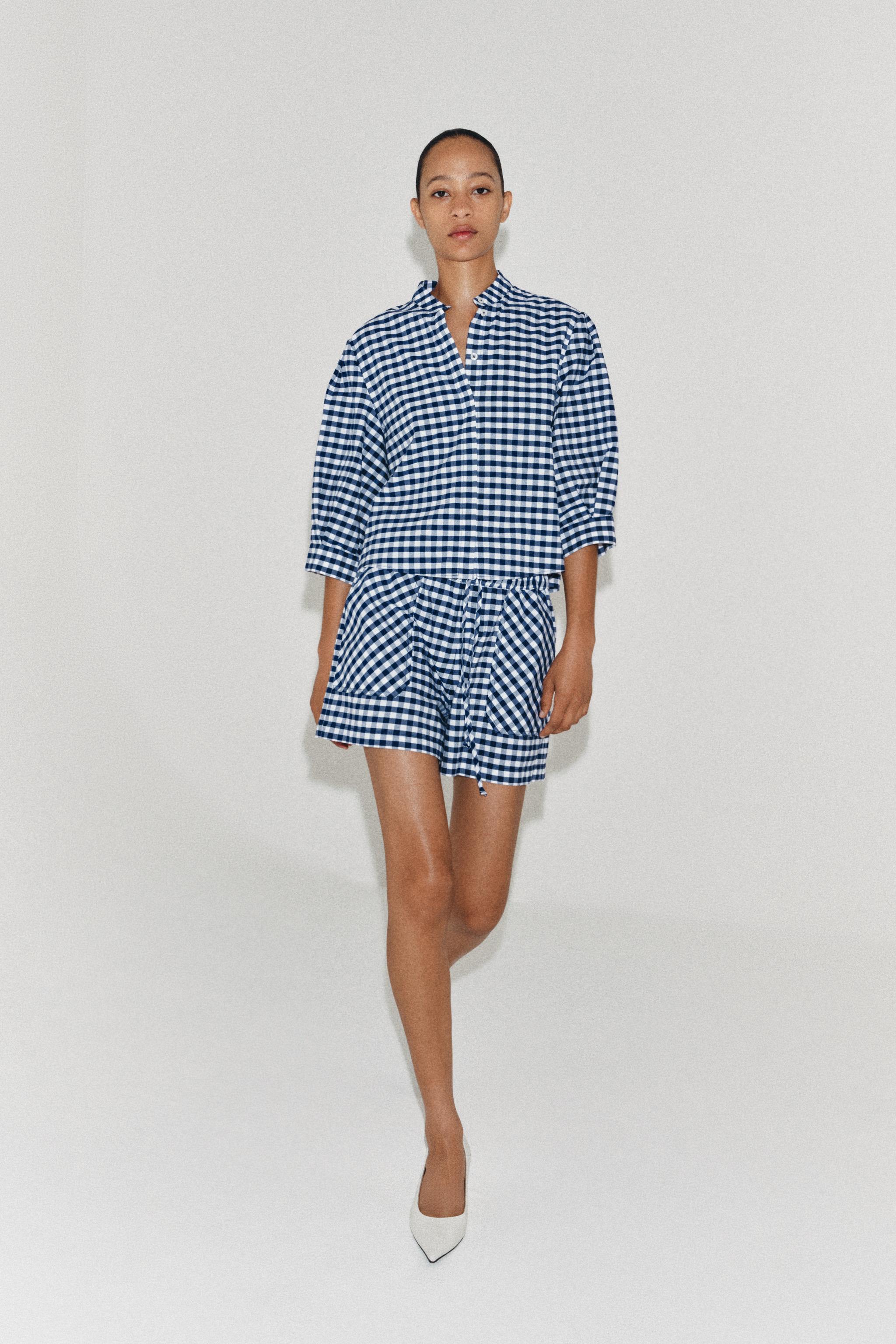 ZW COLLECTION GINGHAM SHIRT