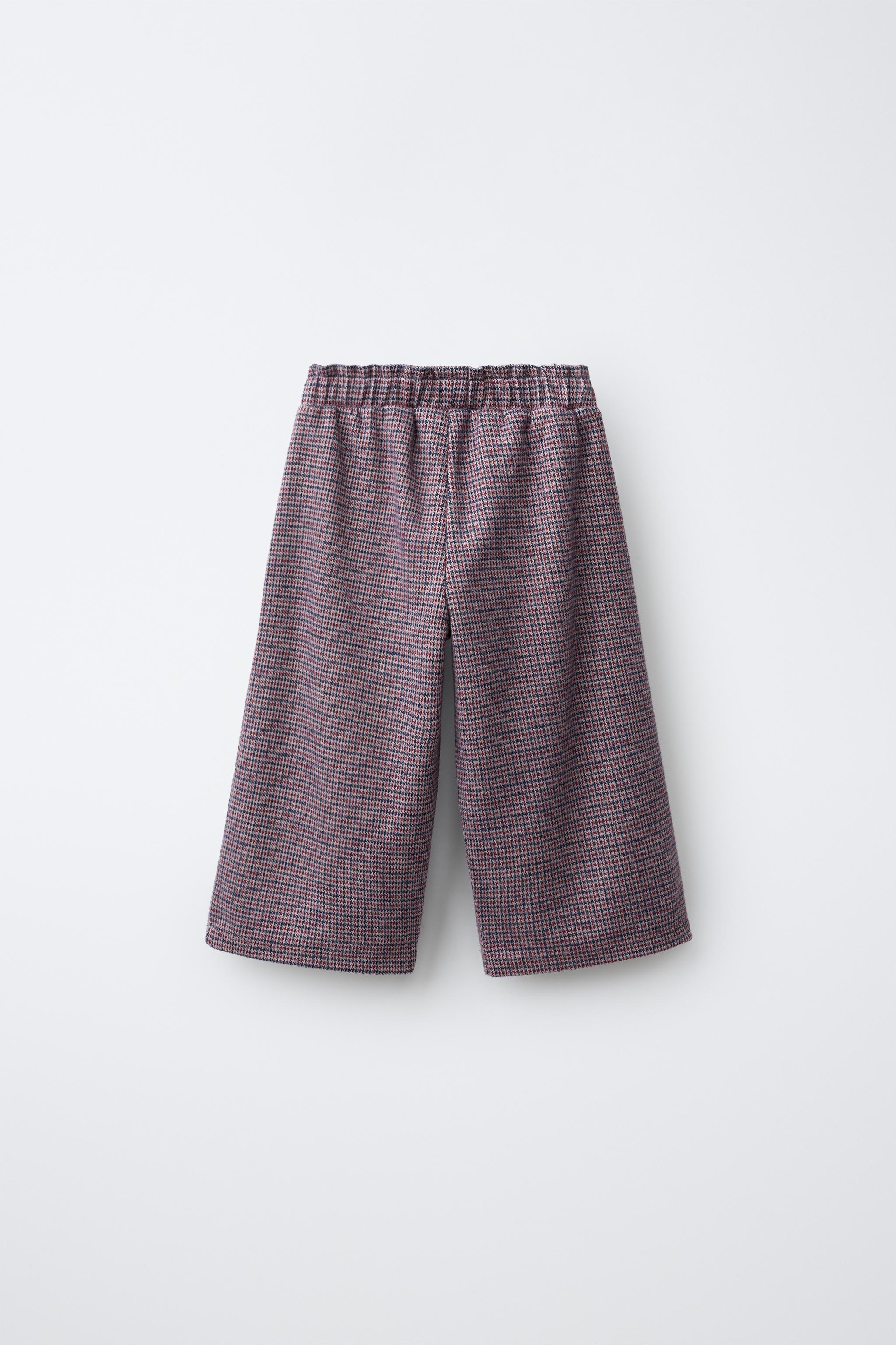 PLAID CULOTTE PANTS