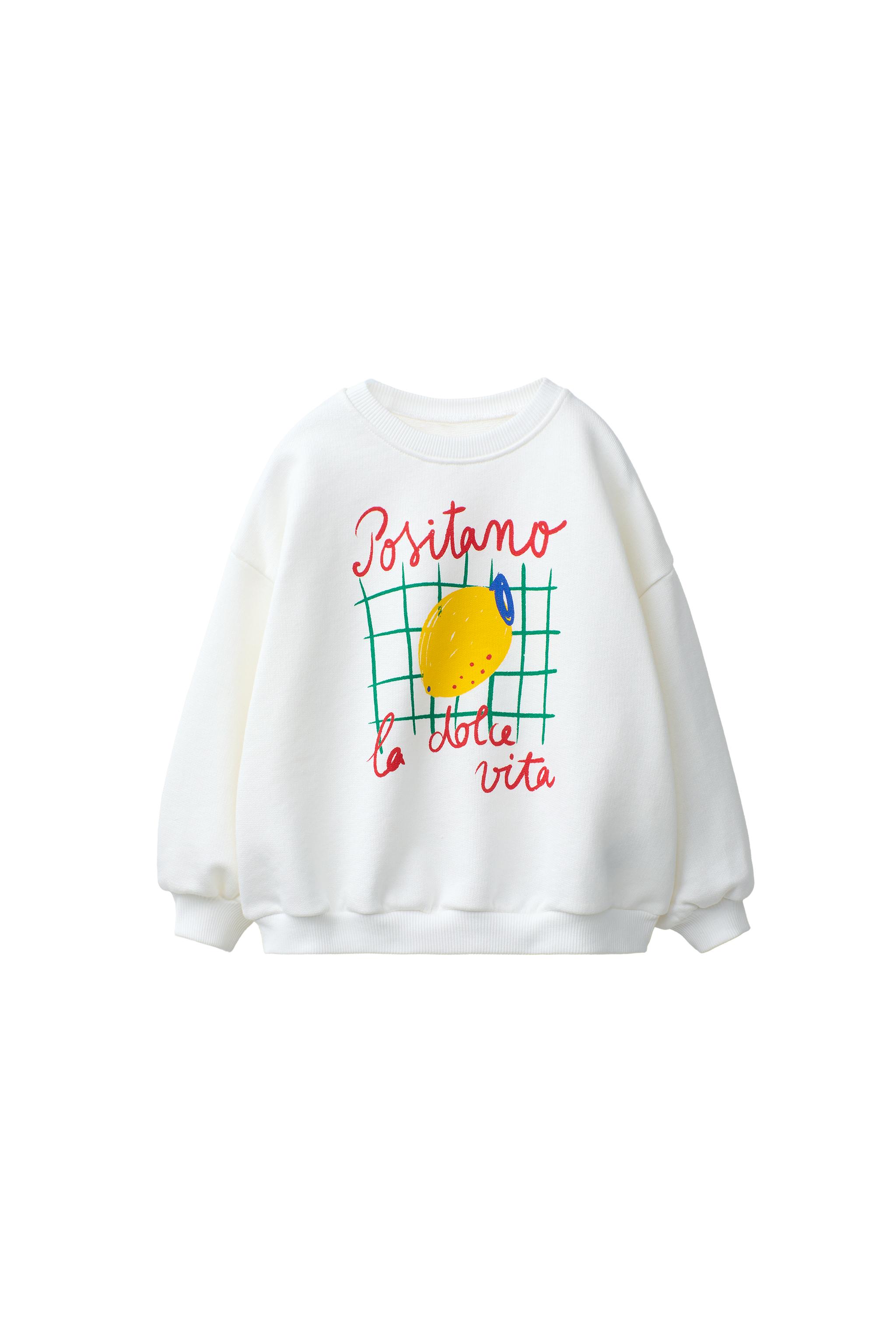 CASA LAWA X ZARA KIDS PRINTED SWEATSHIRT - Oyster-white | ZARA CASA LAWA X ZARA KIDS PRINTED SWEATSHIRT - Oyster-white | ZARA