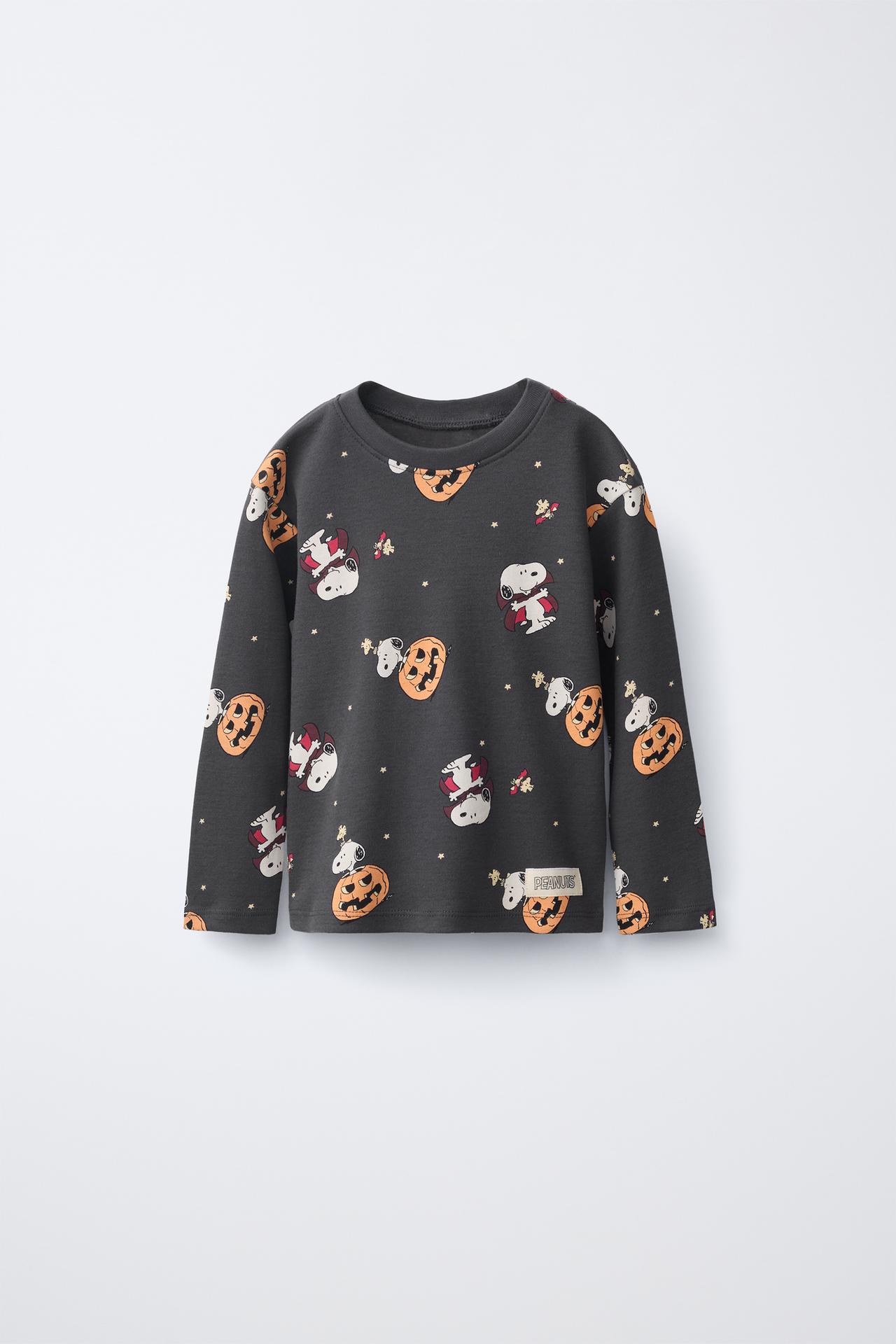 1 1/2–6 YEARS / PUMPKIN AND SNOOPY PEANUTS™ PYJAMAS — Anthracite grey