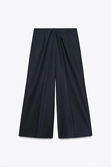 JUPE-CULOTTE BOUTONS - Bleu marine de Zara - Image 5