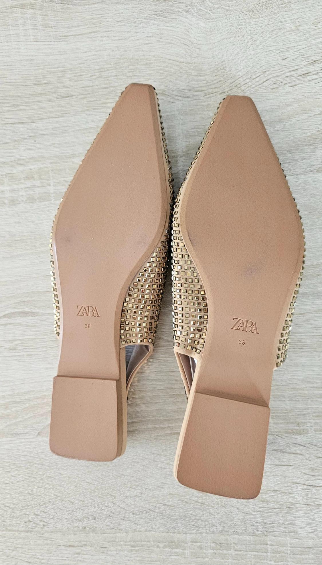 FLAT SLINGBACK SHOES WITH SHINY DETAIL - Image 4