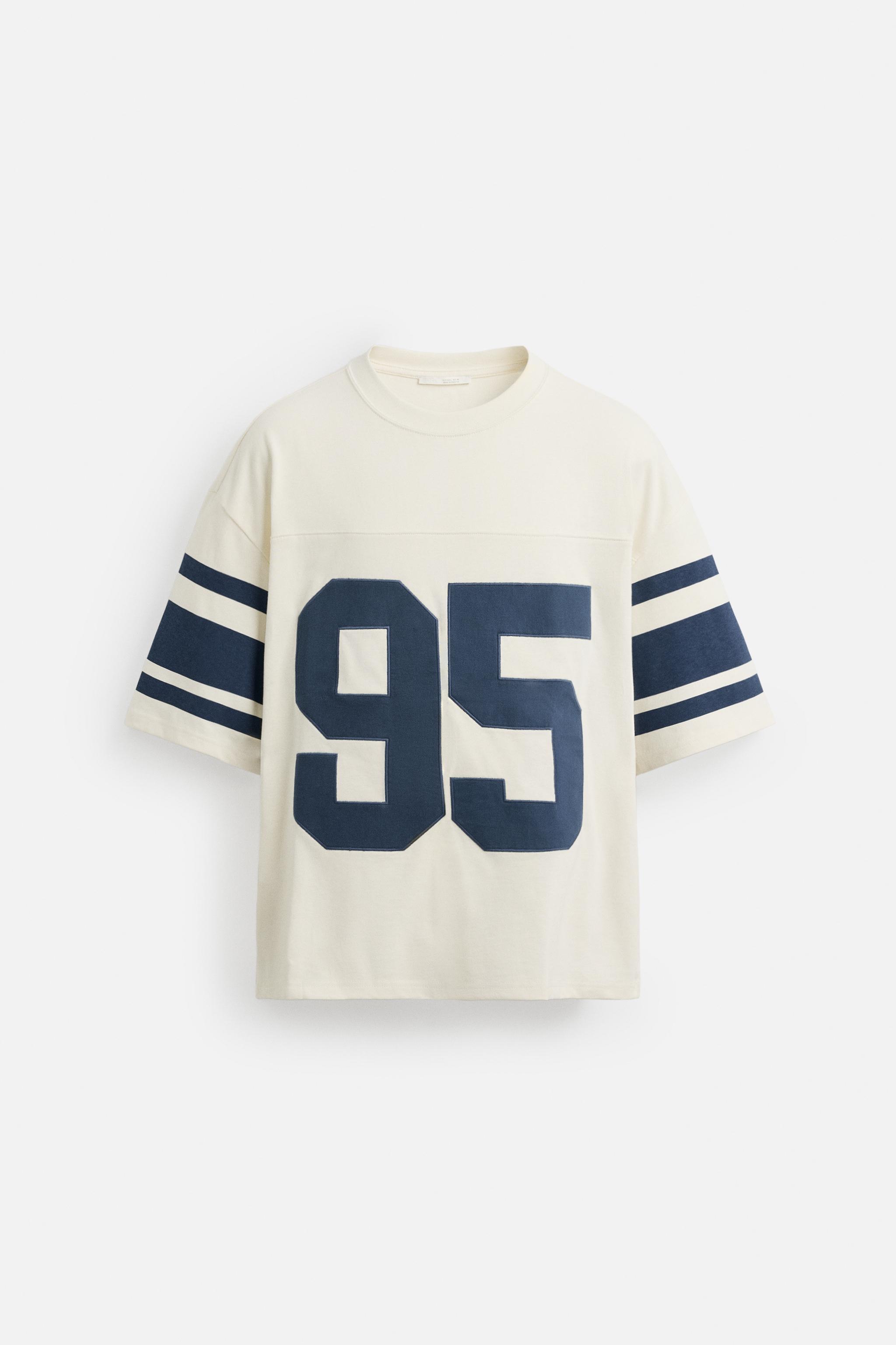 バーシティTシャツ バーシティプリントTシャツ - ブルー | ZARA Japan / 日本