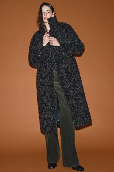 PANTALÓN PANA ZW COLLECTION - Verde medio de Zara