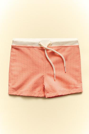 CHILDREN'S CONTRAST-COLOURED BEACH SWIMSUIT - Coral by Zara - Image 5