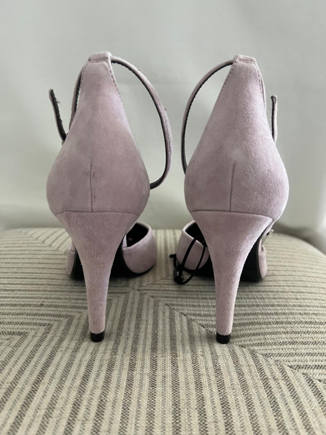 SUEDE ANKLE STRAP HEELS - Image 5