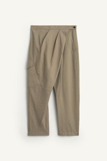 DRP PNT 16 - Zara 크림/카키