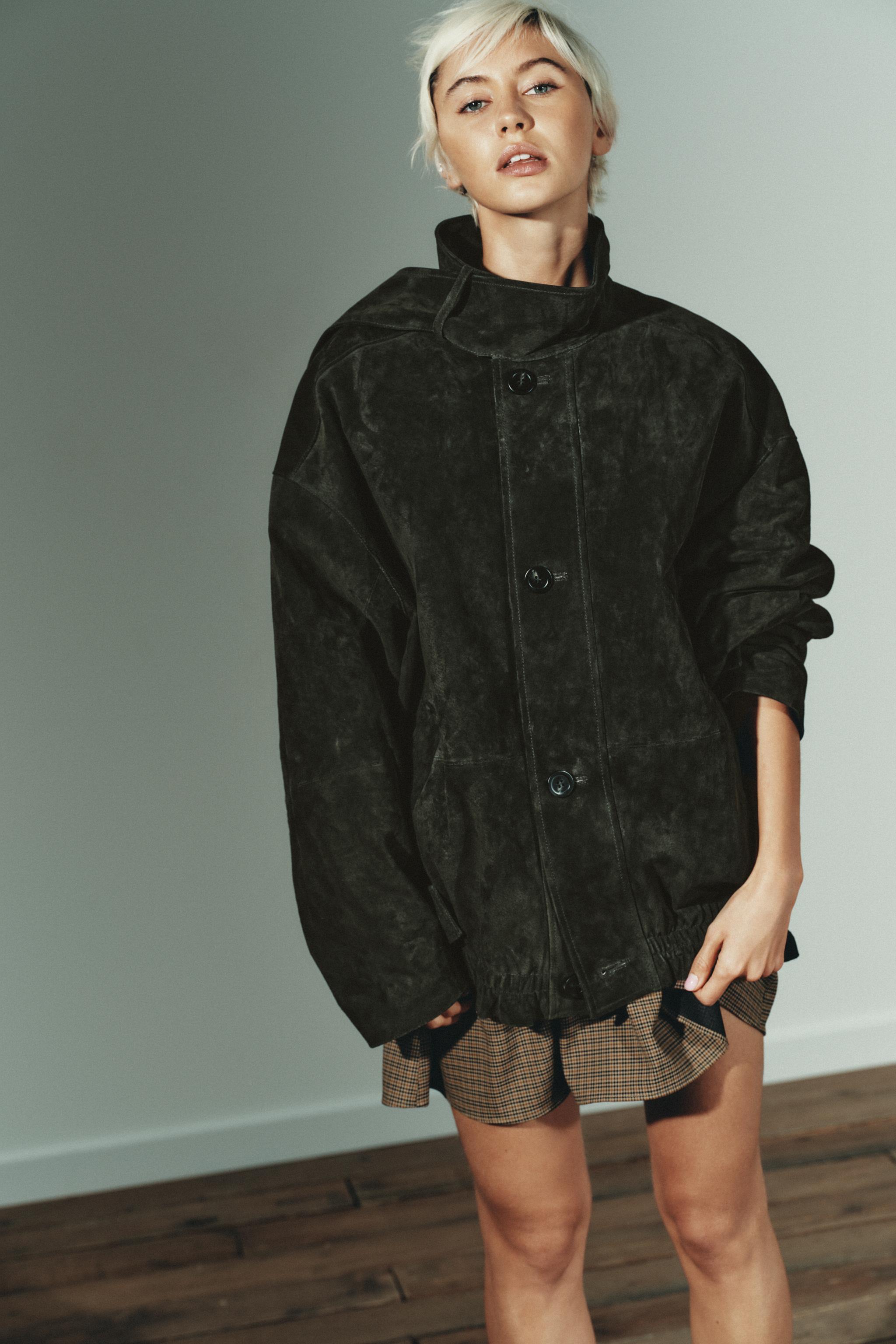 100% SUEDE LEATHER JACKET