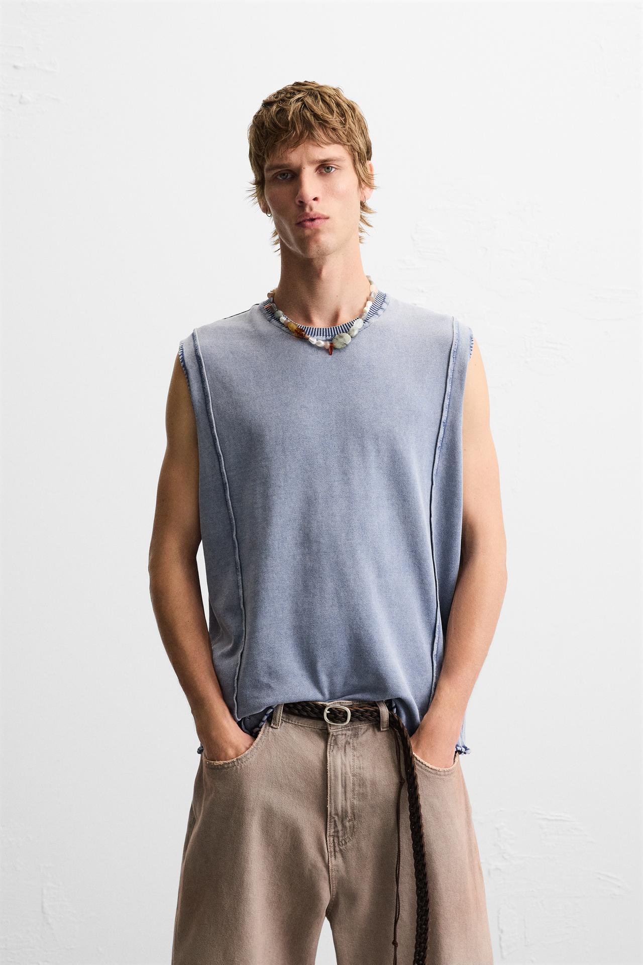 FADED KNIT TANK TOP - Lilac by Zara