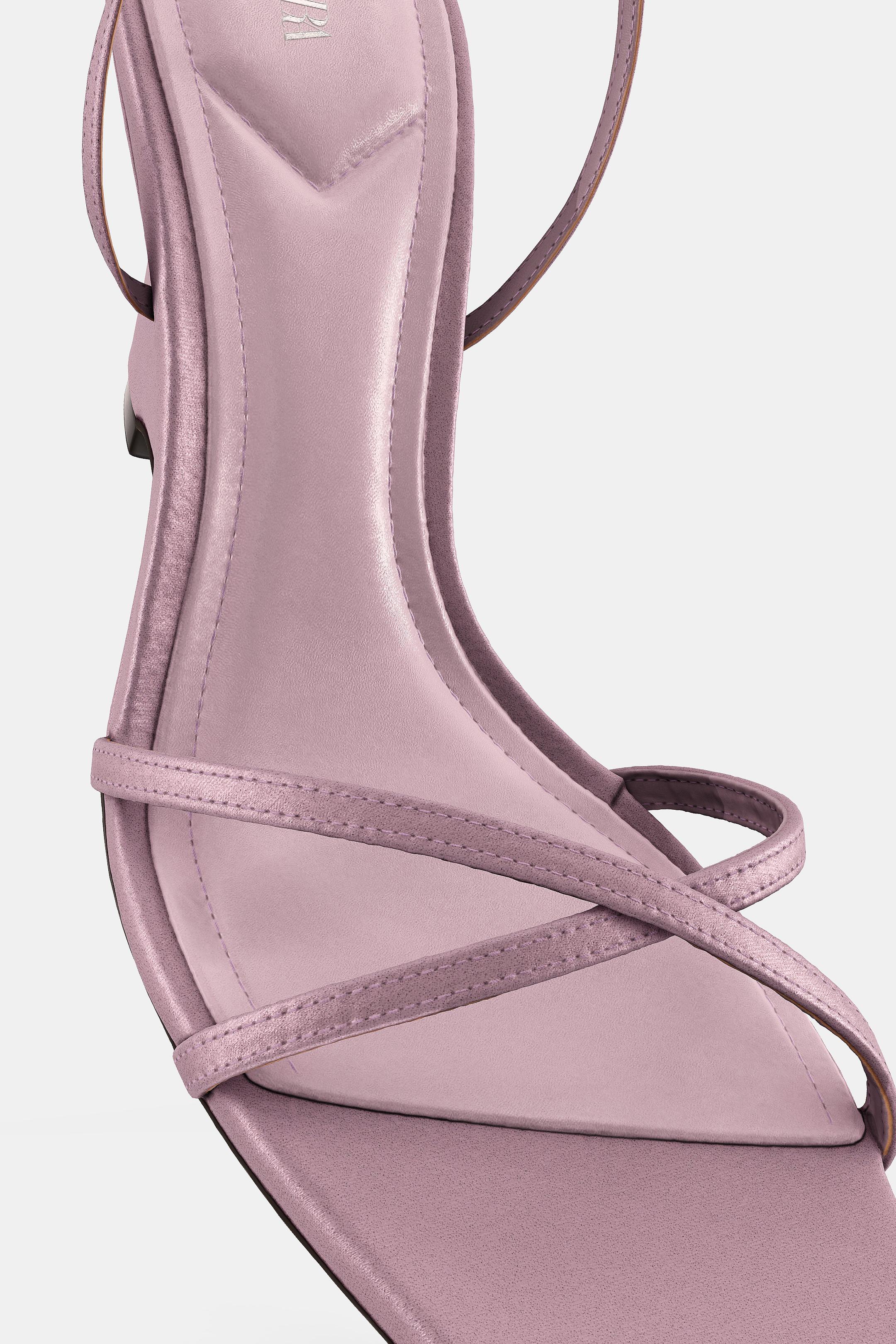 САНДАЛИ С ПЛАТФОРМА - Светлолилаво от Zara
