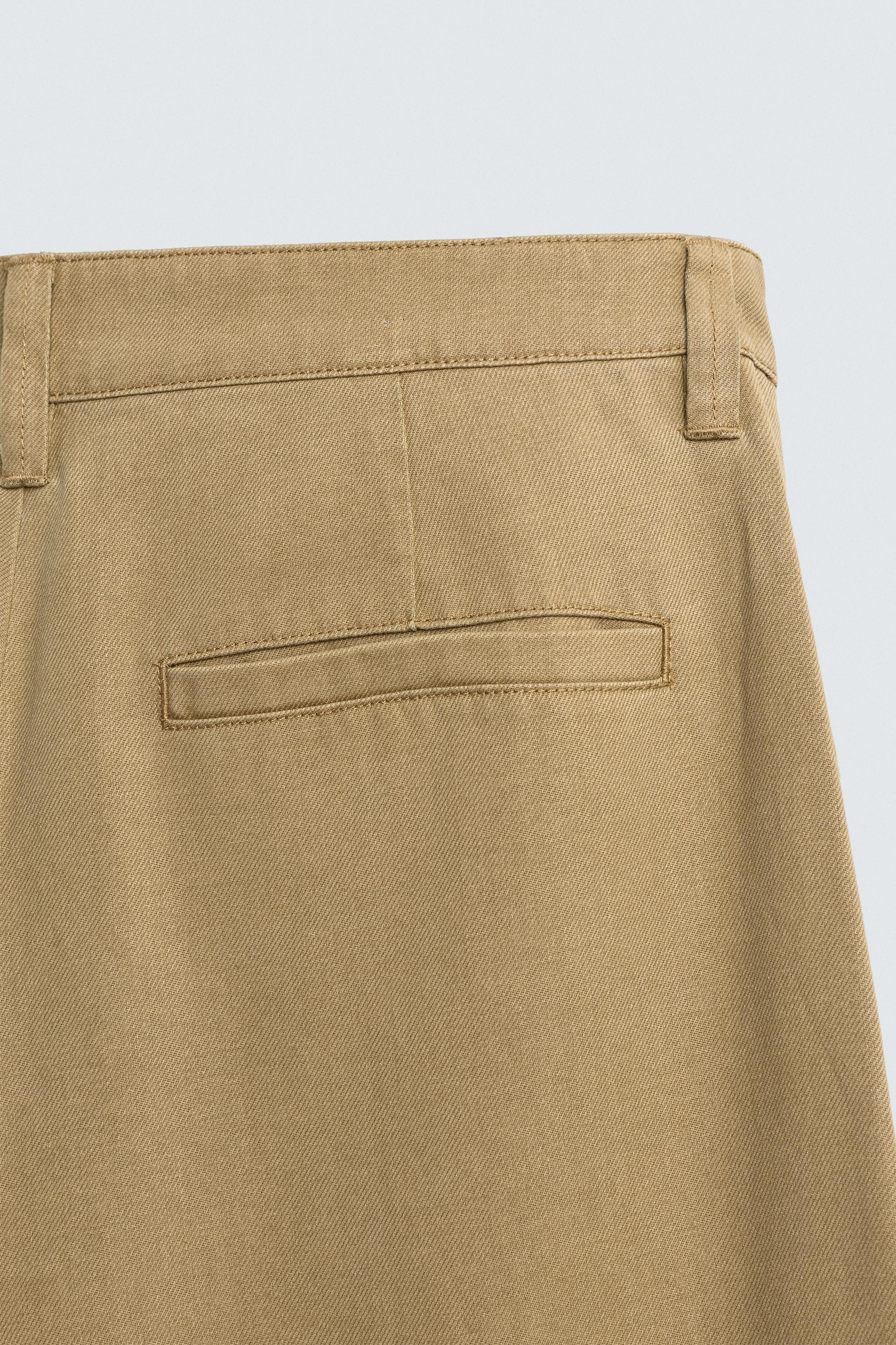 LYOCELL - COTTON PLEATED PANTS
