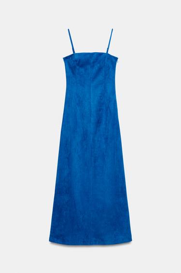 FAUX SUEDE DRESS - Bluish by Zara - Image 0