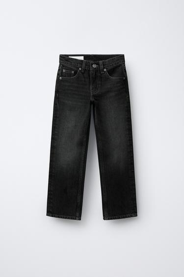 STRAIGHT JEANS - Black by Zara