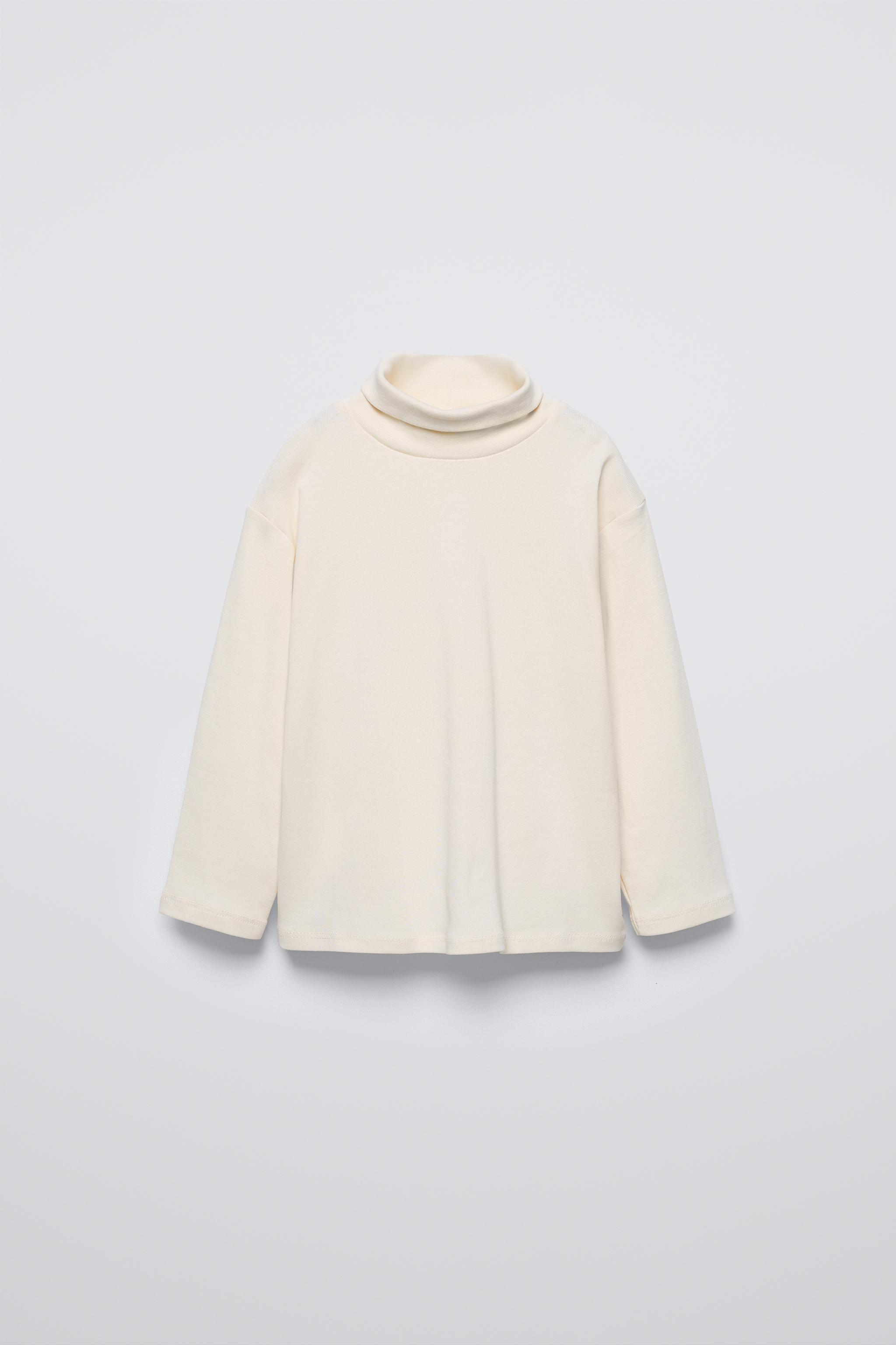 無地タートルネックTシャツ - エクリュ | ZARA Japan / 日本