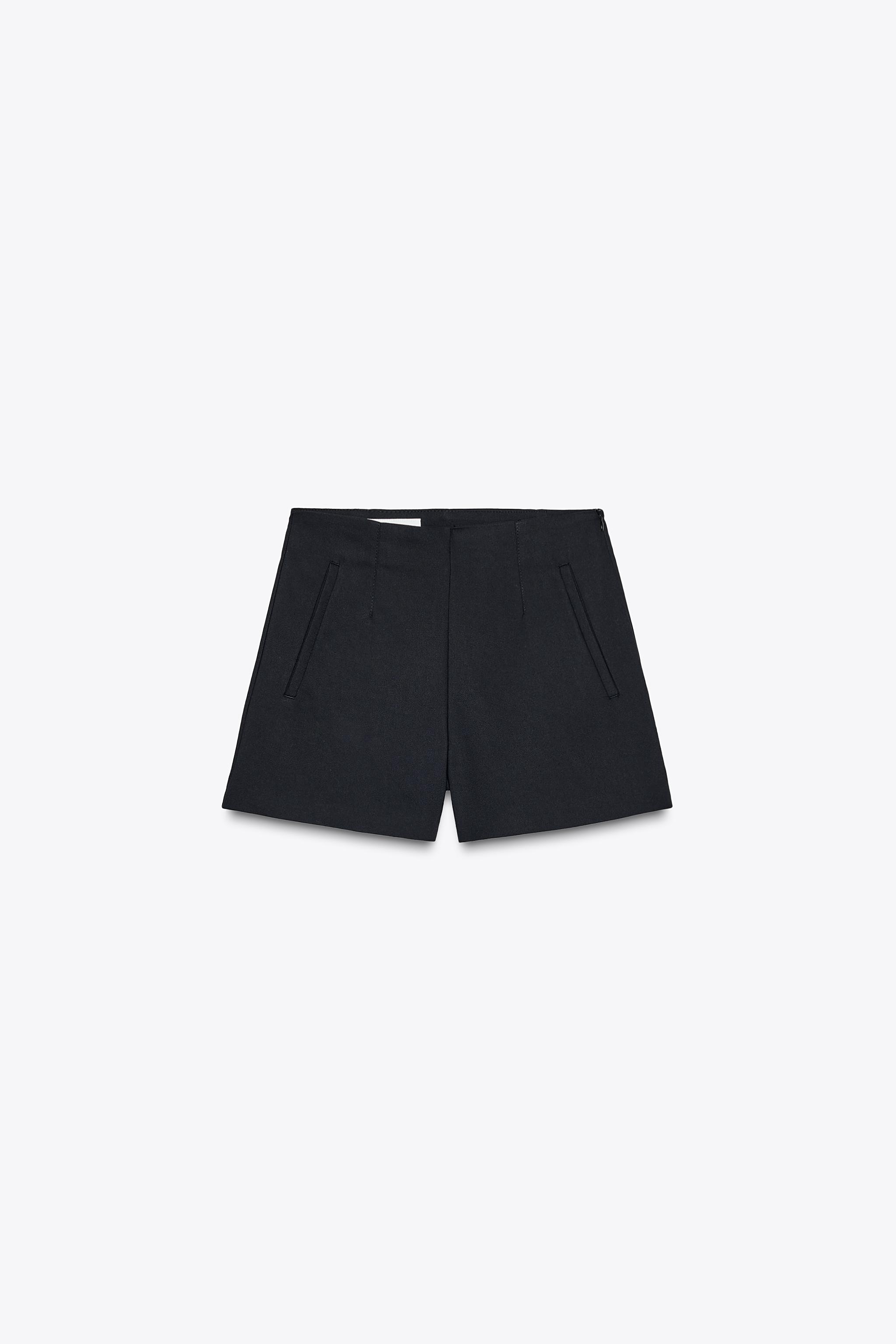 ハイライズ バミューダパンツ - ブラック | ZARA Japan / 日本 ハイライズ バミューダパンツ - ブラック | ZARA Japan / 日本