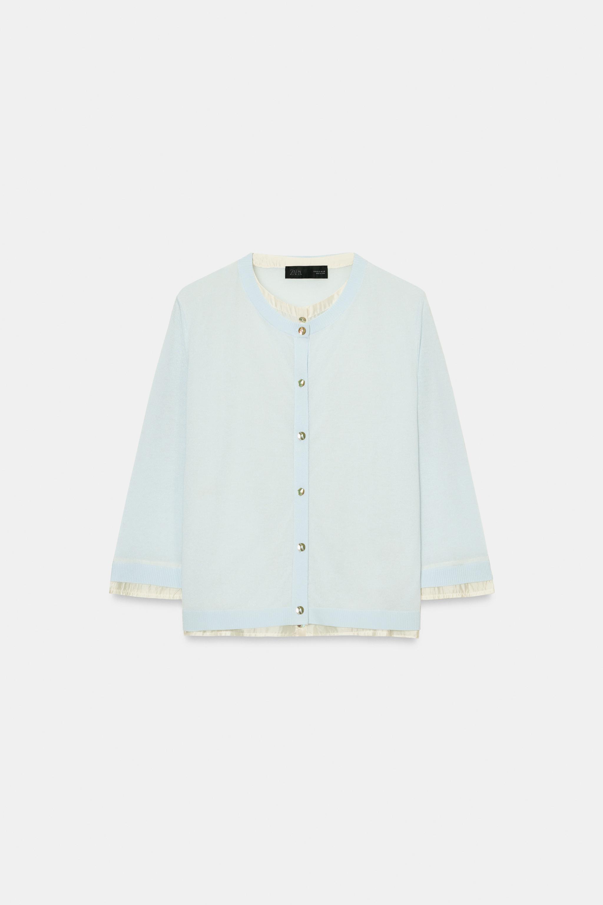 COMBINATION KNIT JACKET