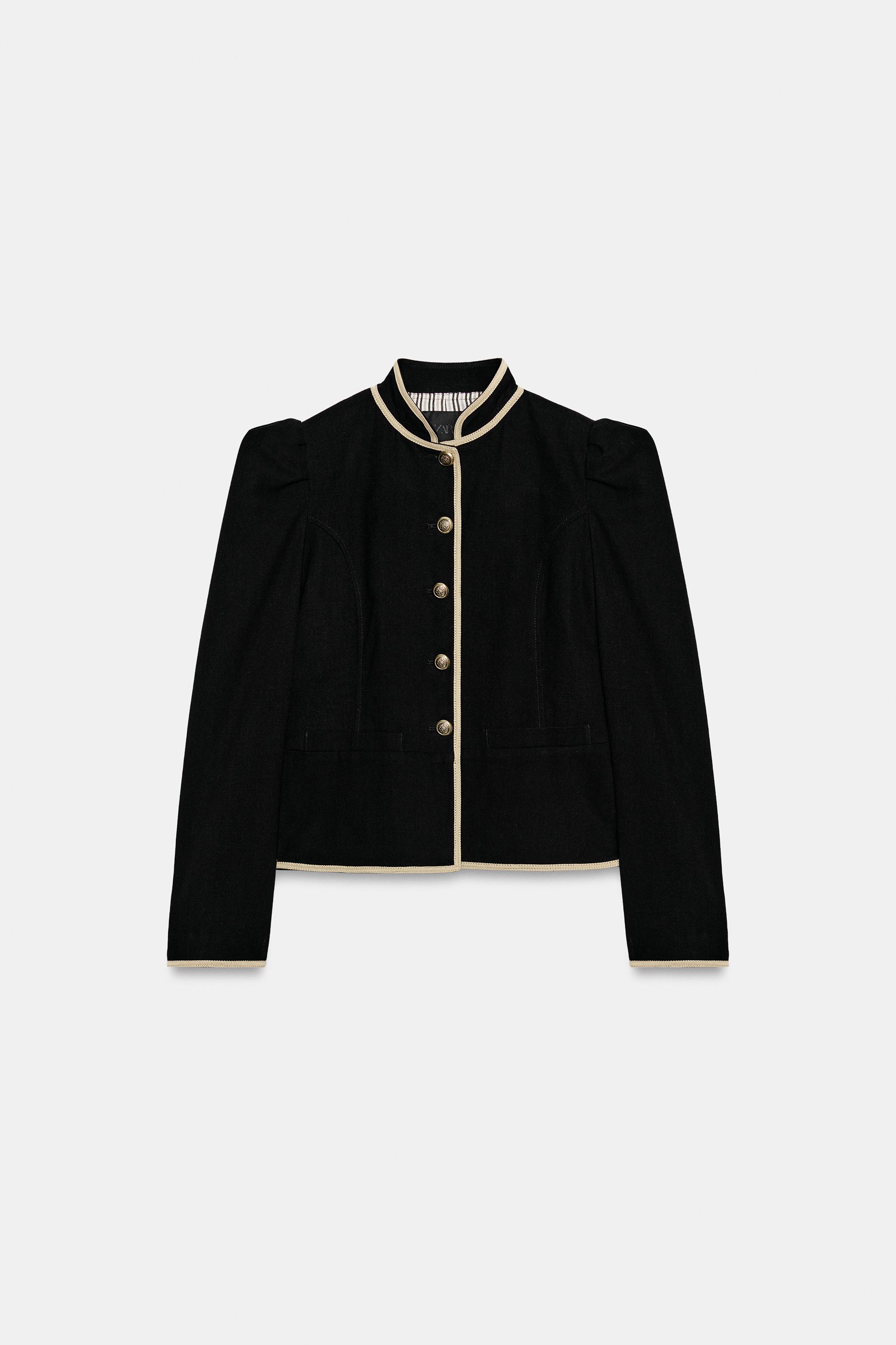 Zara Kontrast Biyeli Blazer görsel 7
