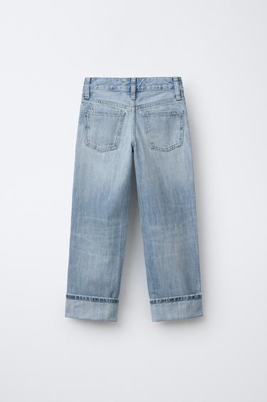 STRAIGHT-LEG JEANS - Light blue by Zara - Image 1
