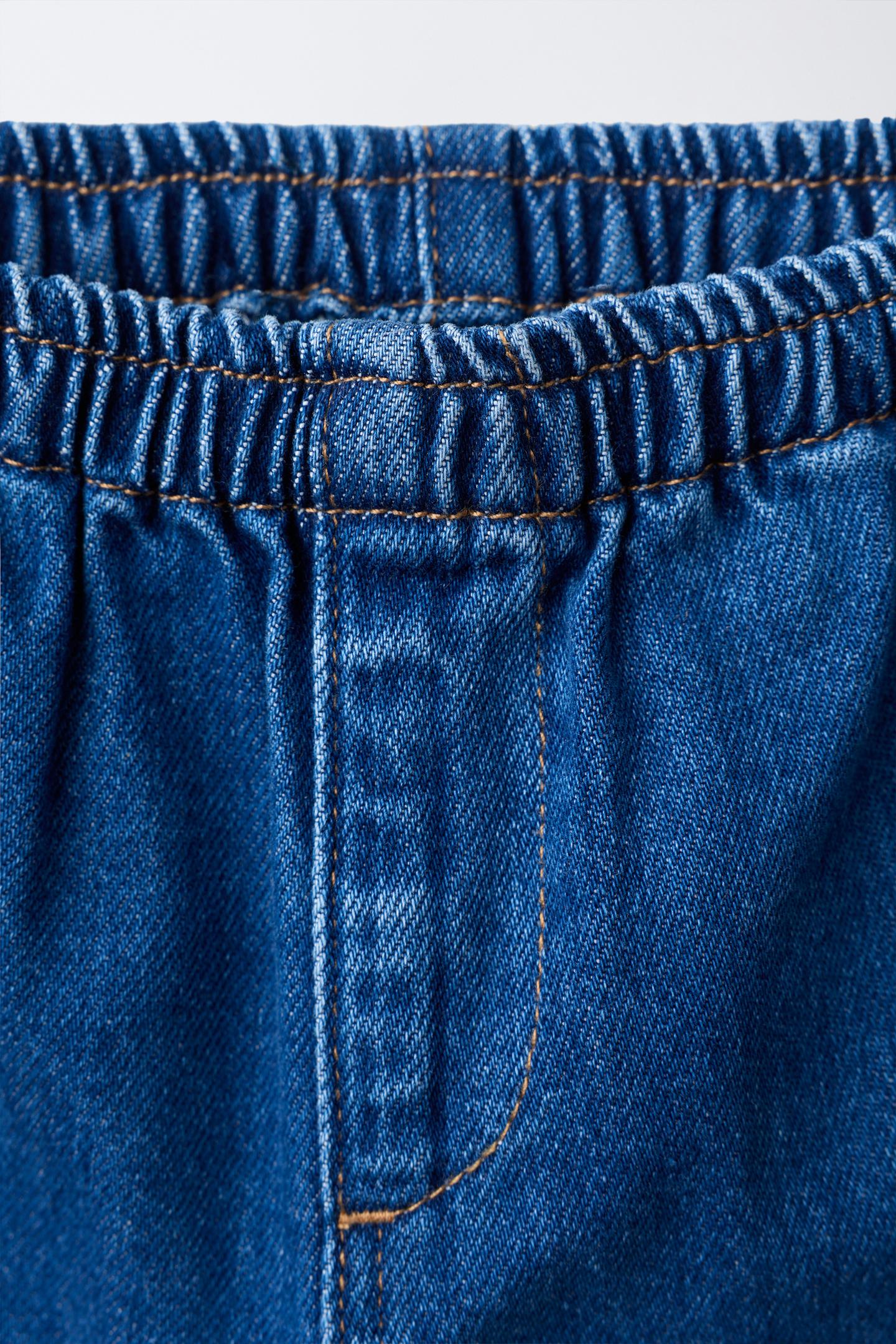 Детские джинсы Zara Baggy, цвет: Синий — фото 3