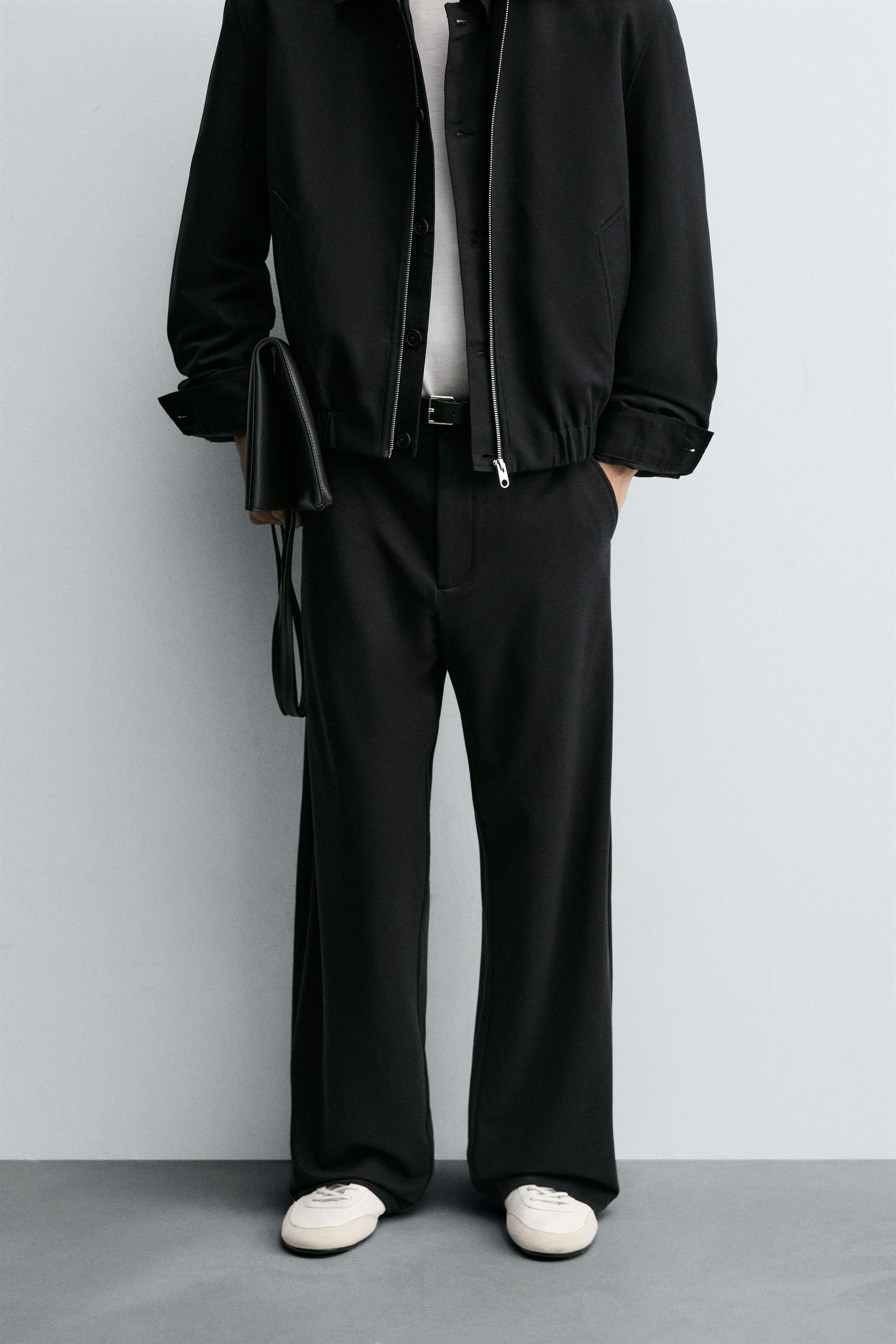 DÖKÜMLÜ RELAXED FIT PANTOLON - Koyu lacivert | ZARA Türkiye / Turkey