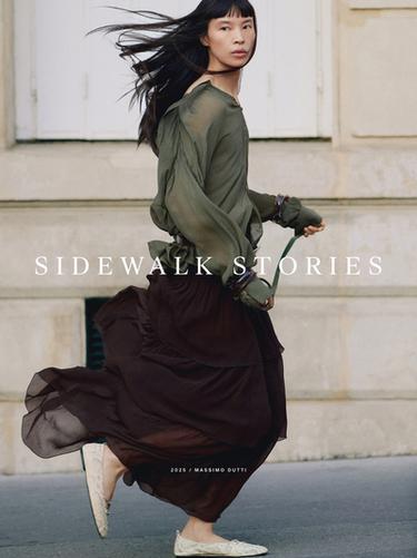 Zara Cape blouse with ties - Dark green
