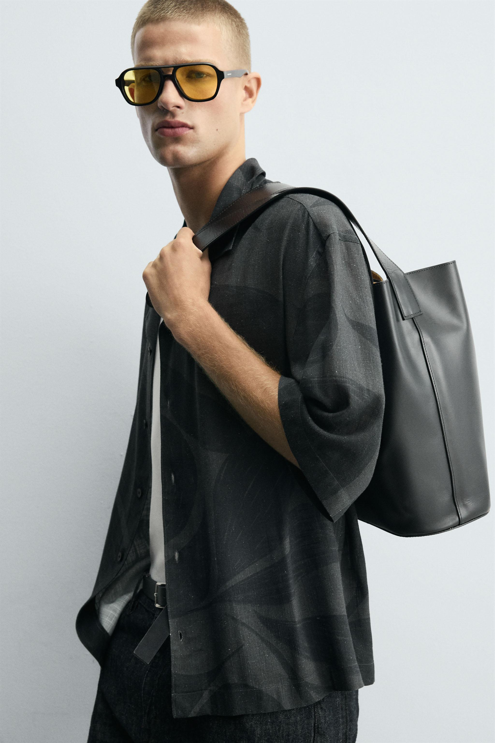 VISCOSE-LINEN SHIRT