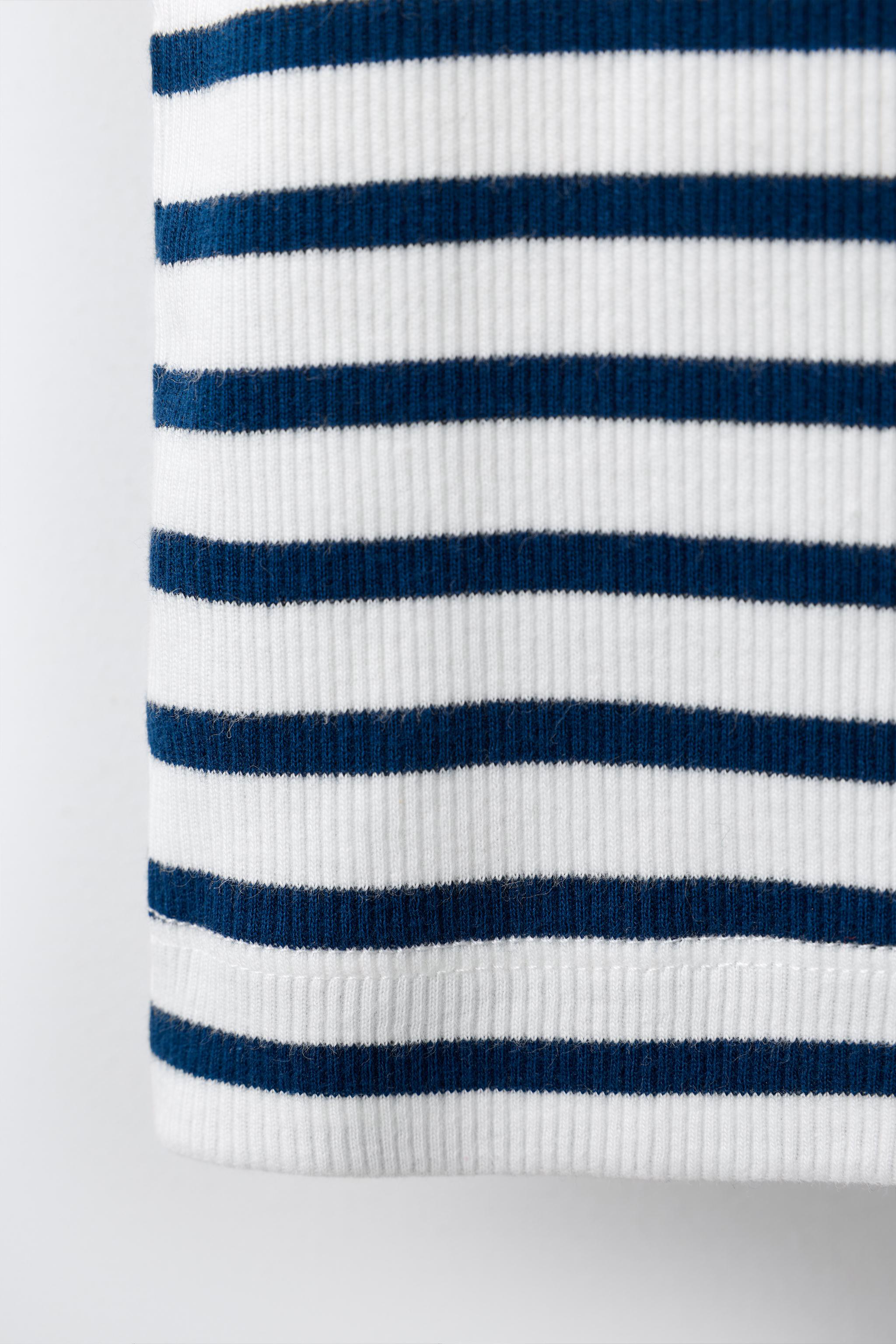 Детские топы Zara STRIPED RIBBED TANK TOP — фото 4