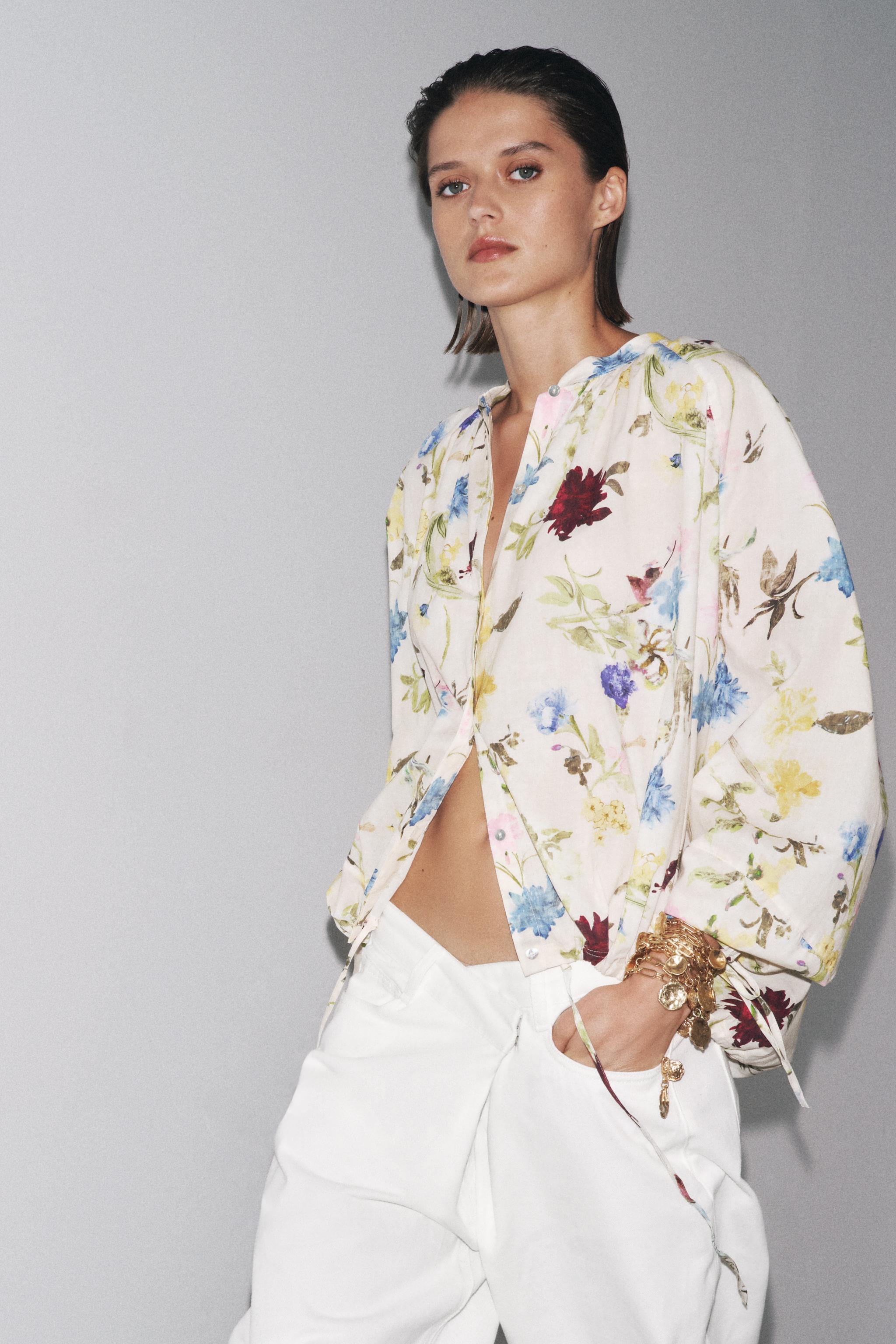 ZW COLLECTION FLORAL PRINT SHIRT