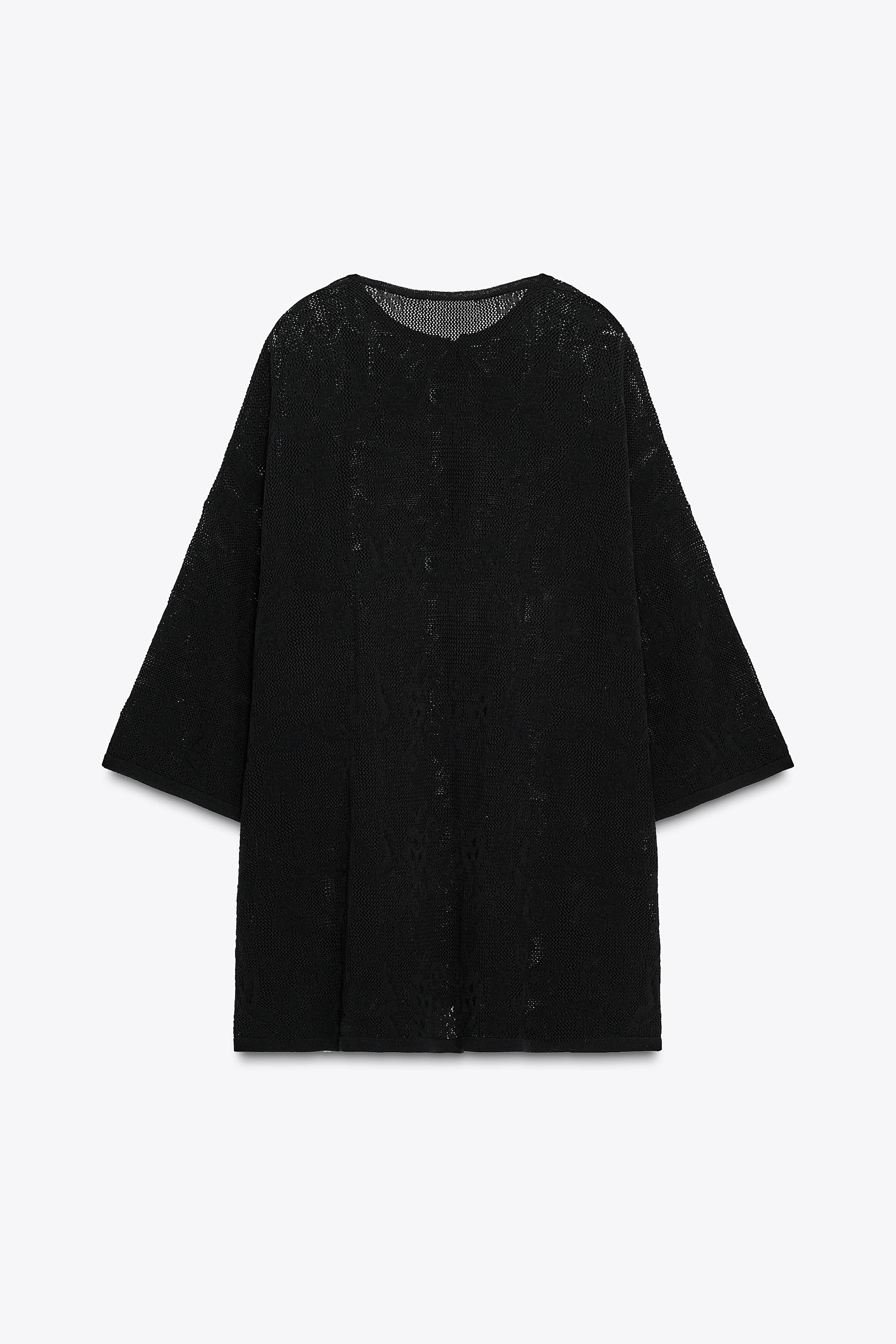 TOP OVERSIZE EN MAILLE TEXTURÉE À FLEURS