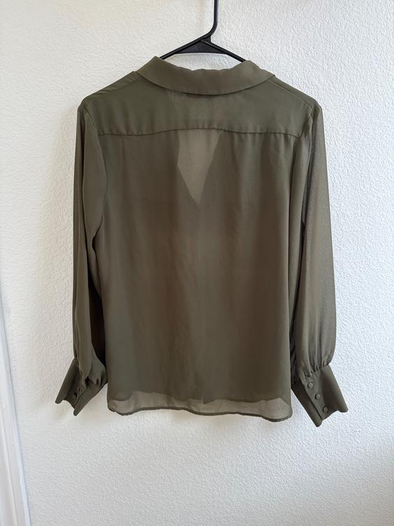 PATCH POCKET SEMISHEER KHAKI SHIRT - Image 2